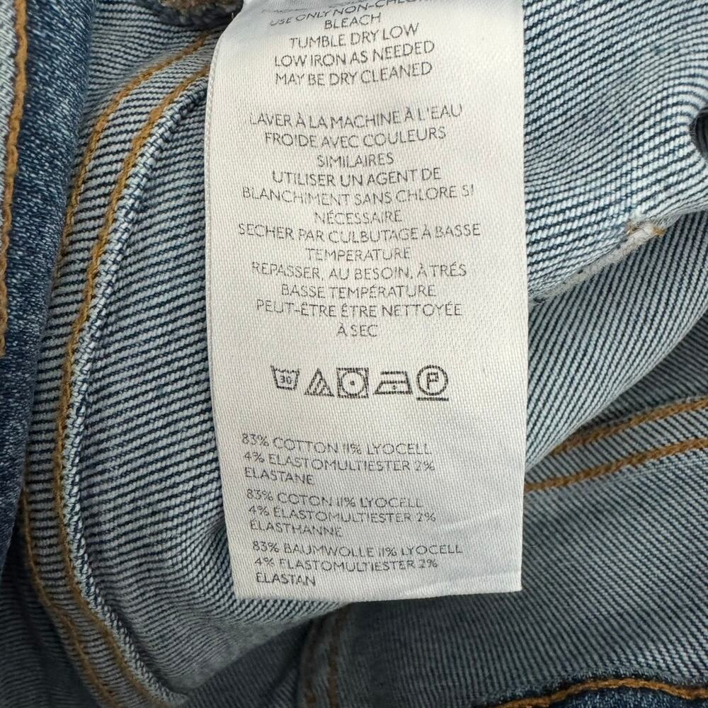Anthropologie Pilcro Straight Jeans with Raw Hem Size 31 - Picture 10 of 11